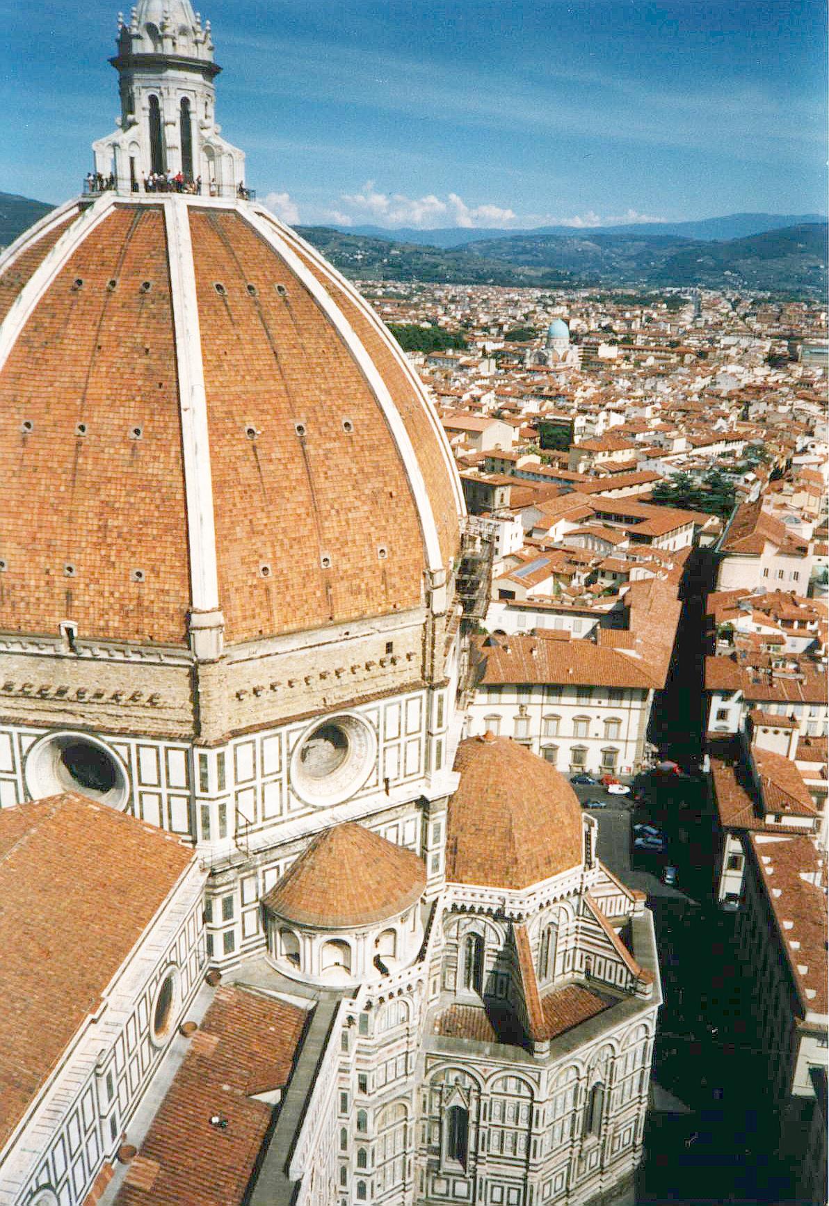 'Blick vom Dom in Florenz';return true